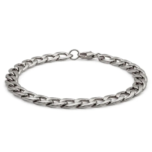 Aço Pulseira Masculina Elo 20cmx8mm