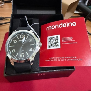 Relógio Mondaine Prata c/Preto