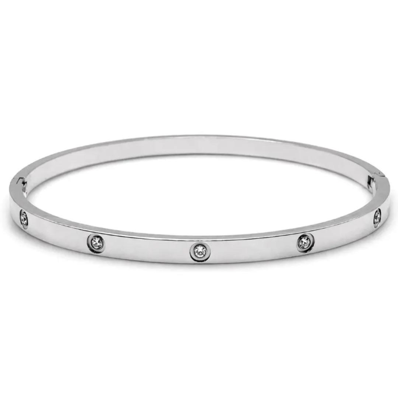 Aço Bracelete 10 Pedras
