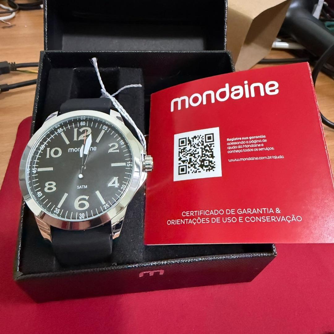 Relógio Mondaine Prata c/Preto